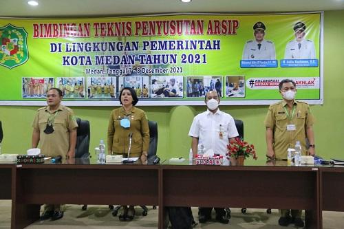 Dinas Perpustakaan dan Kearsipan Kota Medan Gelar Bimtek Penyusutan Arsip 